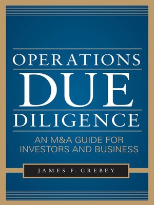 cover image of Operations Due Diligence